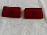 Nos 1942 1946 1947 Oldsmobile Tail Light Lenses Guide Gm 5933111 5933112 R-32A. Fixed Price $50.00.
