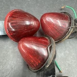 3 - Pm 110 Red Plastic Beehive Marker Light Lamp Lens Good Used. Fixed Price $15.00.
