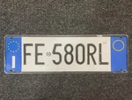 Number License Plate Italy Italian Rome Front Genuine Used Fe 580. Fixed Price $47.56.