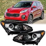 Pair Headlights Headlamps Assembly W/led Drl For 2017-2022 Kia Sportage Ex/lx. Fixed Price $149.99.