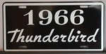 1966 Thunderbird Metal License Plate T-bird 390 428 Ford Luxury Sports Car. Fixed Price $23.90.