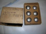 Vintage Box Of 6 Silver Light Bulbs. Fixed Price $75.00.