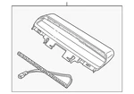 Genuine Jaguar High Mount Lamp XR843178. Fixed Price $227.77.