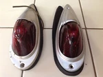 Nos Pair Kd 517 Vintage Marker Light Fender Red Glass Lens Truck Cab. Fixed Price $199.95.