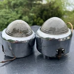 Pair Vtg Guide F-19 Backup Light Convex Glass Is. Fixed Price $89.95.
