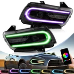Vland Rgb Led Projector Headlights For Dodge Charger 2011-2014 W/sequential L+r. Fixed Price $337.49.