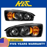 Pair Headlights Headlamps Black For 2004-2007 Malibu 2008 Classic Ls/lt. Fixed Price $80.49.
