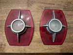 Pair Original Ford Tail Lamp Lens Assembly 1965 Galaxie 500XL TSBD-65FD. Fixed Price $164.03.