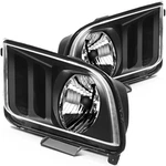 Headlights Assembly Pair 2005-2009 Ford Mustang Replacement Driver+passenger. Fixed Price $65.99.