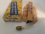 Box Of 9 General Electric No. GE48 Miniature Screw Lamps Light Bulbs 2V 0.06A. Fixed Price $28.97.