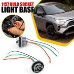 Two Stop Harness Brake Light Bulb Plug Repair Socket Wire Pigtail Female 1157. Fixed Price $9.49.