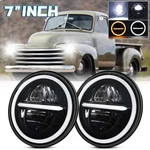 For Chevy Truck 3100 3600 3800 Pickup 1947-1958 7'' Led Headlight Hi/lo Halo Drl. Fixed Price $98.99.