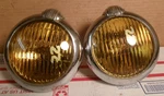 1940'S 1950'S Unity Model H-2 Fog Light Pair Rear Mount Ford Chevy Dodge Orig. Fixed Price $199.00.