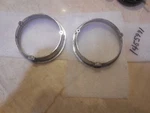 Pr 1950 - 1952 Cadillac Fog Driving Light Bezels Deville Series 62 #1455991. Fixed Price $85.00.