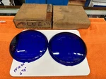 Nos Nib Pair Vintage KD864 Blue Lamp Light Glass Lens Truck Bus Van Old K-d. Fixed Price $129.95.