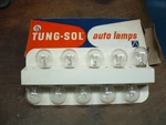 10 Tung-sol #1129 6 Volt Auto Lamp Bulbs New Stock For Older Vehicles. Fixed Price $10.00.
