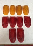 10 Arrow Truck Hood Light Covers #39 Sae P61 Red 4 Amber Nos New. Fixed Price $74.66.