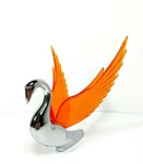 Chrome Swan / Bugler Hood Ornament - Amber Wings Flying Windrider. Fixed Price $79.99.