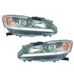 Headlights Halogen W/led Left Right Pair Capa Fits 2016-2017 Honda Accord Sedan. Fixed Price $277.18.