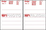 1971 Dodge Car Shop Manual Set Super Bee 500 Rt Coronet Polara Monaco Service. Fixed Price $80.99.