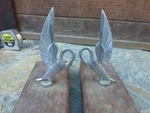 2 Packard / Studebaker Flat Flying Swan Wings Raised Chrome Hood Ornaments. Fixed Price $149.95.