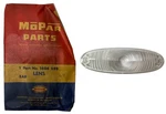 New Old Stock Back Up Lamp Light Clear Lens For 1955 Chrysler Models #1604298. Fixed Price $145.00.