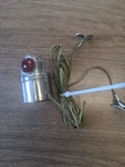 Vintage Red Jeweled Auto Lamp Turned Test Fire Rat Rod ?. Fixed Price $120.00.