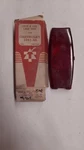 1941-48 Chevy Red Glass S/tail Lamp Lens Repl. Gm#: 5937794, Lynx-eye T-335. Fixed Price $11.99.