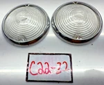 Vintage Oem 1953 Chevy Pair Backup Light Lens Bezels Guide F1-53 C22-22. Fixed Price $54.95.