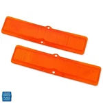 1963-1964 Chevy Ii Nova Front Parking Turn Lamp Lens Amber Gm 5954493 5954494 Pr. Fixed Price $22.99.