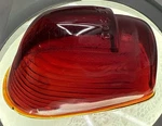 Vintage 1960S Red Glass Ls 303 Lens F/ Cab Marker Light Housing Truck Kd Lamp Co. Fixed Price $16.60.