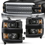 For 2015-2019 Chevy Silverado 2500 3500 Hd Black Chevrolet Headlight 15-19. Fixed Price $280.99.