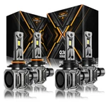 Auxbeam Combo White 6500K Led Headlight Kit 9005 9006 Canbus Bulbs High/low. Fixed Price $99.99.