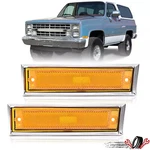 Side Marker Lights Amber Lens For Chevy Gmc Pickup Truck 1981-1991 C10 C20 C30. Fixed Price $18.38.