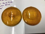 2 Amber Guide D-68 Light Turn Signal 4-1/4 Glass Lens Travel Trailer Truck Gm. Fixed Price $39.95.