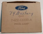 Oem Ford D4ZZ-13200-A Parking Light Lamp 1974 Mustang. Fixed Price $64.95.