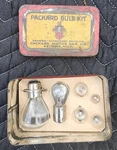 Rare Vintage Packard Spare Kit Tin With All Bulbs And Insert. Fixed Price $222.00.