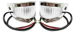Parking Lights Lamps Stainless Bezel Clear Lens Rh LH1953 1954 Ford Pickup Truck. Fixed Price $79.90.