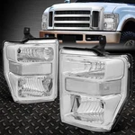 08-10 Ford F250 F350 Super Duty Chrome Housing Clear Corner Headlight Lamps. Fixed Price $89.88.