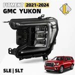 Full Led Headlight Chrome Trim For 2021-2024 Gmc Yukon Xl Sle Slt Driver Side. Fixed Price $135.99.
