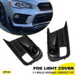 For Subaru Wrx Sti 2018-2021 2PCS Front Bumper Fog Light Covers Bezel Grill Set. Fixed Price $34.19.