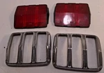 Vtg Ford 1964-66 Mustang Tail Light Lens & Bezels Set C4ZB-13449-B Read Descrip. Fixed Price $55.25.