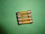 2A(0680) Jaguar Lucas 50 Amp Paper Fuses. Fixed Price $32.00.