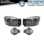 Headlight Fog Driving Lamp Lh Rh Kit Set Of 4 For Dodge Ram Truck New. Fixed Price $209.79.