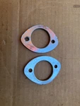 1955-57 Chevy Nomad & Wagon Rear Bumper License Plate Light Bezels Pair Oem. Fixed Price $22.00.