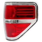 Passenger Brake Light Tail Lamp Ford F150 F-150 2009-14 Red Lens Black Trim. Fixed Price $26.00.