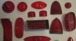 Choice Vintage Red Plastic Tail Light Lens Chevy Ford Chrysler Z46C. Fixed Price $14.00.
