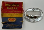New Old Stock License Lens For 1953-54 Models Mopar #1499065. Fixed Price $85.00.