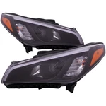 Headlights Set Black For 2015-2017 Hyundai Sonata HY2503201 Halogen HY2502201. Fixed Price $382.36.