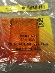 114-15 Peterson Clearance Lens.amber, New In This Lot, 2 3/4" X 7/8". Fixed Price $9.25.